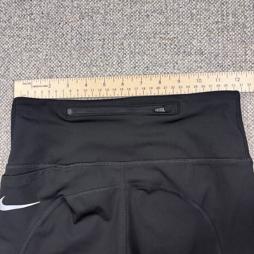 Nike Dri-FIT Fast Women's 7" Mid-Rise Running Shorts Black Reflective Zip Pocket - Picture 4 of 6